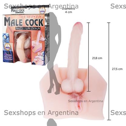 Vagina mas dildo de silicona con control de temperatura y distintas vibraciones